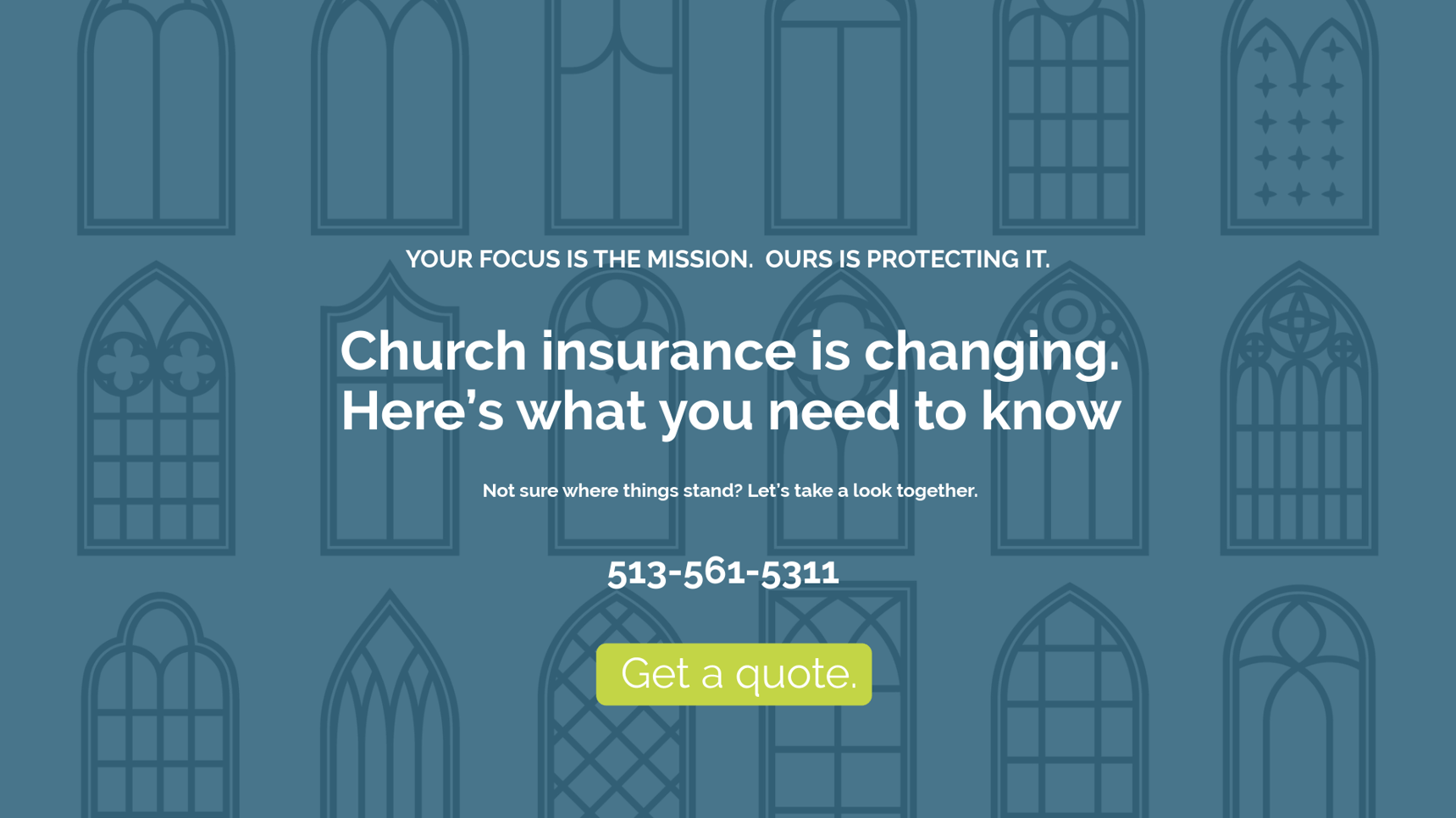 Camargo Insurance Church Landing Page Camargo Insurance Church Landing Page