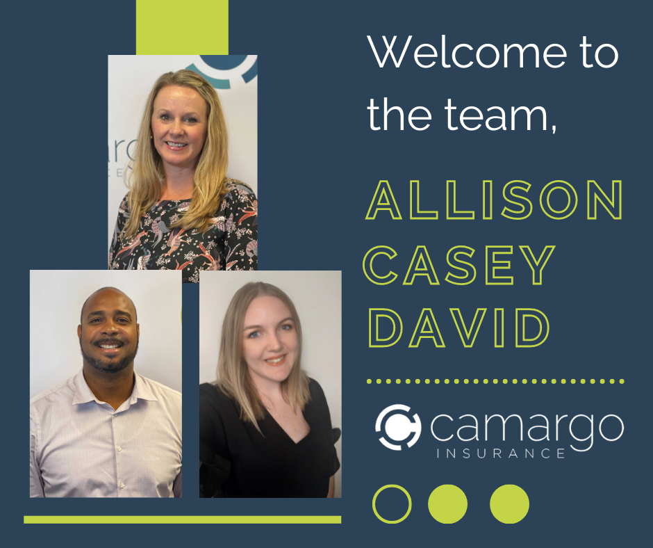 Camargo Insurance adds three new employees to the team this Fall!